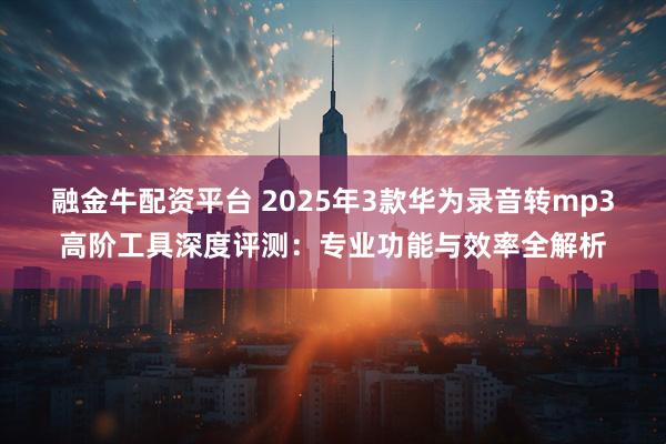 融金牛配资平台 2025年3款华为录音转mp3高阶工具深度评测：专业功能与效率全解析