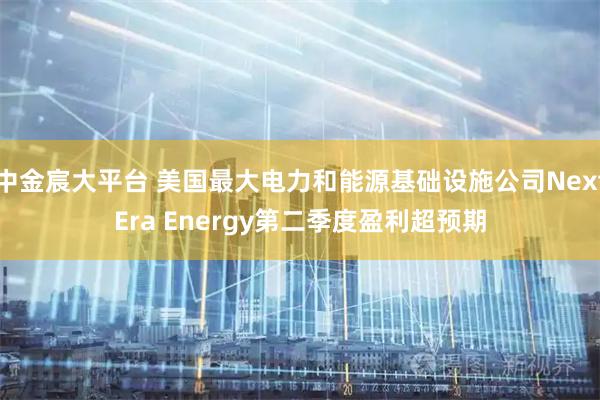中金宸大平台 美国最大电力和能源基础设施公司NextEra Energy第二季度盈利超预期